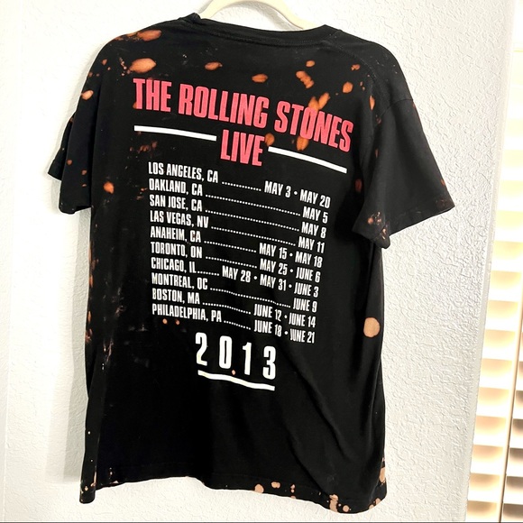 Original Vintage “The Rolling Stones” 2013 Concert Tye Dye T Shirt Size Medium - Picture 12 of 16